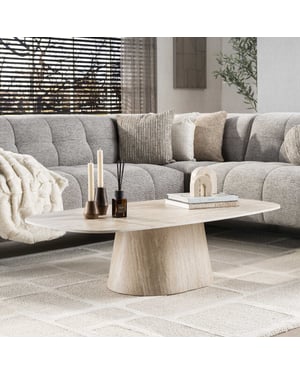 Hoyz salontafel centro 135cm keramiek travertin