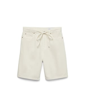 Vero Moda Vmvilla mr bermuda dnm shorts mix ecru