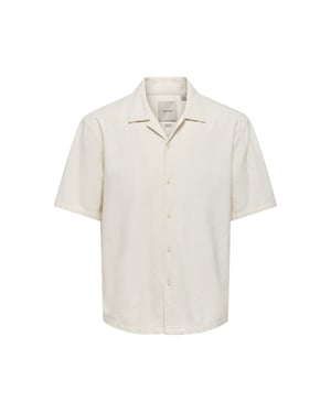 Only & Sons Onscolt reg ss 0570 resort shirt ecru
