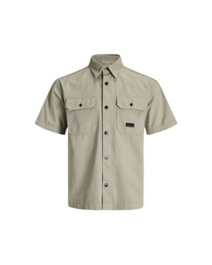 Jack & Jones Jcoben classic fusion shirt ss olijf