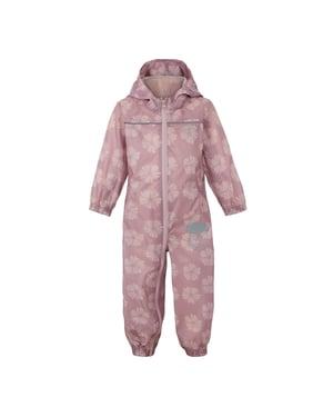 Regatta Great Outdoors Childrens Toddlers Puddle IV Waterproof Rainsuit (Powder Lilac/Pink Haze)