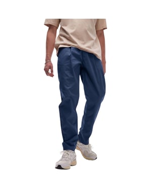 Topman Mens Chino Pant Tapered Fit Textured Chino Soft Cotton Twin Pleat Trouser