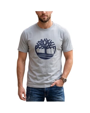 Timberland Mens T Shirts Kennebec River Tree Logo Crew Neck Pullover Summer Top