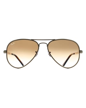 Ray-Ban Aviator Unisex Arista Gold Brown Gradient RB3925 Aviator Max