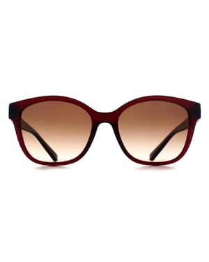 Armani Exchange Cat Eye Womens Shiny Transparent Red Brown Gradient AX4127S