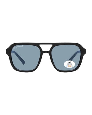 Montana Aviator Mens Black Blue Polarized MP174