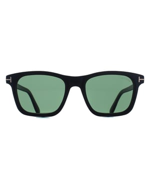 Tom Ford Square Mens Shiny Black Green Barron FT1179
