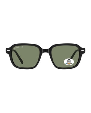 Montana Rectangle Unisex Black Green Polarized MP177