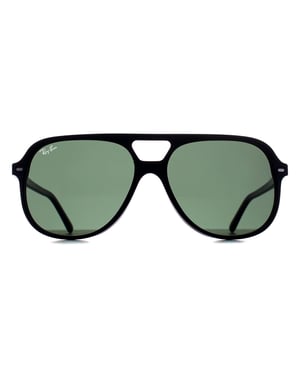 Ray-Ban Square Mens Black G-15 Green RB2198 Bill