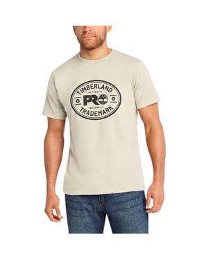 Timberland Pro Trademark Mens Classic Logo T Shirts Summer Crew Neck Top NEW