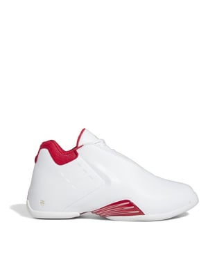 Men's adidas T-Mac 3 Stripe Low Top Trainers in White