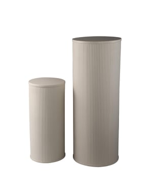 PTMD bloemenzuil midda - 38.5x38.5x100cm set van 2