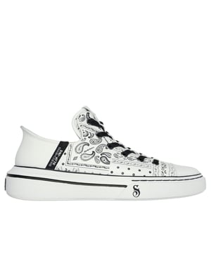 Men's Skechers Low Top Trainers in White/Black