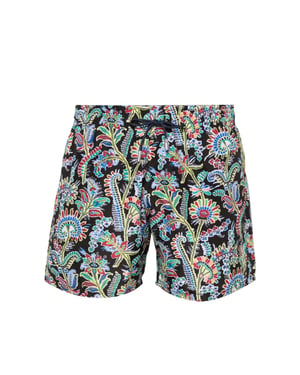 Zwembroek met paisleyprint en logo
