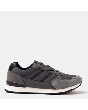 Men's Donnay Bob Trainers in Dark Grey