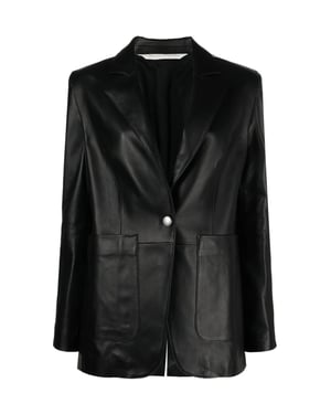 Leren trainingsblazer