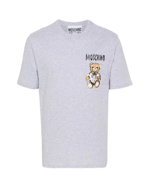 T-shirt met teddybeerlogo