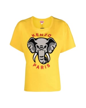 Relaxed fit T-shirt met olifantenlogo