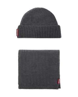 Warmy muts en sjaal set met logo-label