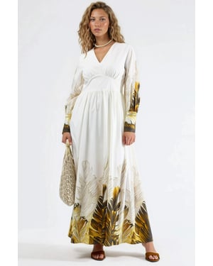 Tropisch Bloemenprint Maxi Jurk