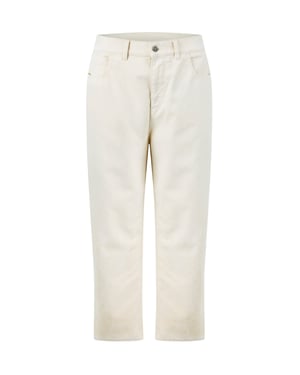 Cropped jeans met taps toelopende pijpen