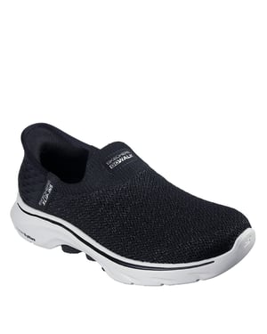 Women's Skechers Go Walk 7 in Black/White