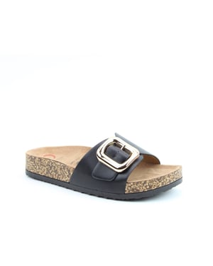 Heavenly Feet Iggy Womens Mules Sandals Black
