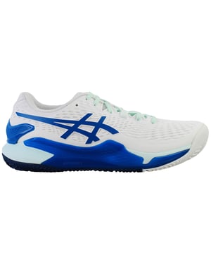 Asics Gel-Resolution 9 Clay Womens White Tennis Shoes