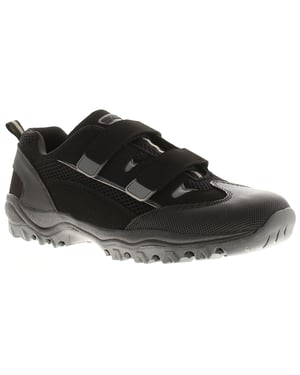 X-Hiking Mens Trail Shoes Carnvel Touch Fastening black