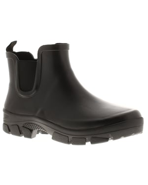 Mens Short Ankle Wellies Bruce Slip On black