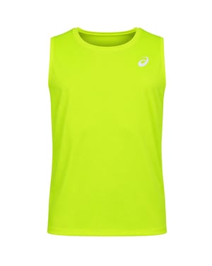 Asics Core Logo Mens Yellow Singlet Vest
