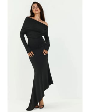 Elegante Bodycon Maxi Jurk met Boothals