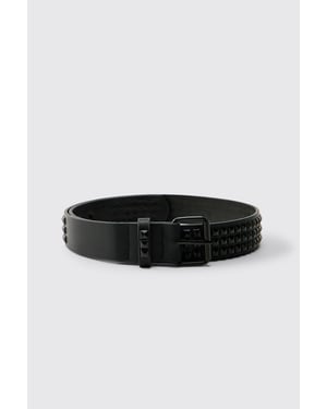 PU Matte Studded Belt