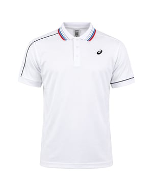 Asics Classic Mens White Tennis Polo Shirt