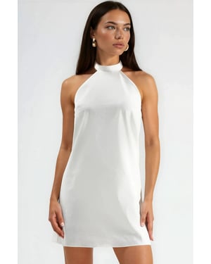 Halter-Neck Open-Back jurk