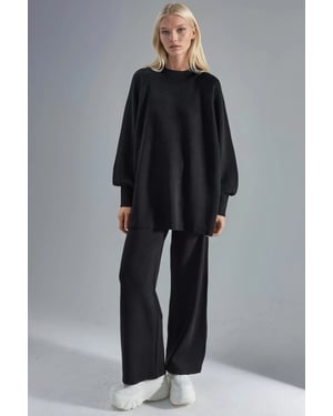 Losse Pasvorm Sweater & Broek Gebreide Set
