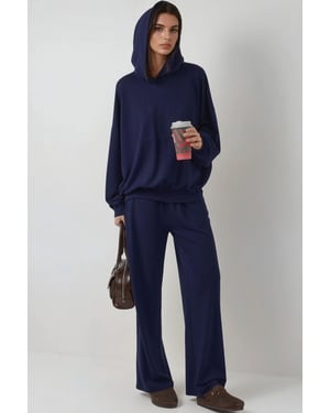 Hooded Oversized High Waist Two-Piece Coord Set