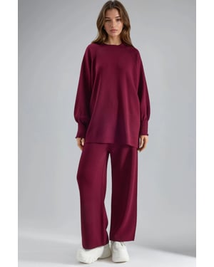 Losse Fit Trui & Broek Gebreide Set