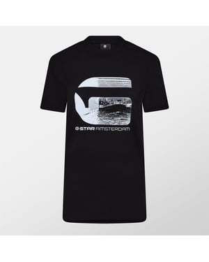 Men's G Star T-Shirt in Dk Black