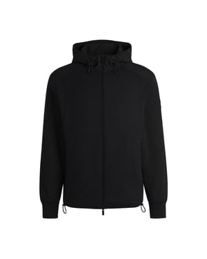 Men's Boss Hooded Regular Fit Sweatshirt in Black 001
