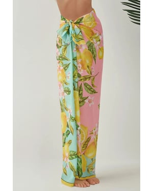 Gedrukte Strand Maxi Cover-Up