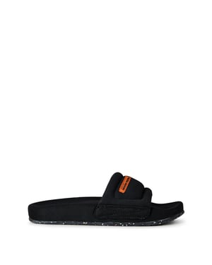 Women's Heron Preston Flat Slides with Logo in Multi