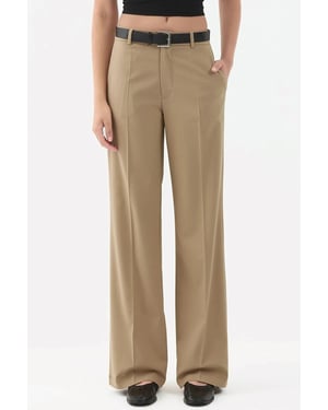 Viscose Blend Rechtaflopende Broek