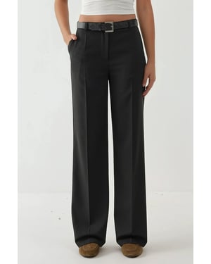 Viscose Blend Rechtaflopende Broek