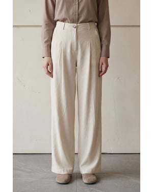 Comfort Plissé Rechtafstaande Broek
