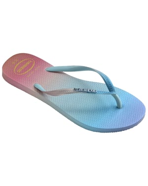 Women's Havaianas Hav. Slim Gradient Sunset Ballet Ro Flip Flops in White