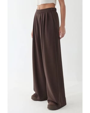 Zachte Touch Plissé Wijdere Broek