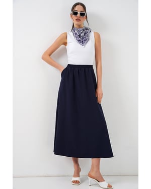 Hoge Taille A-Lijn Maxi Rok