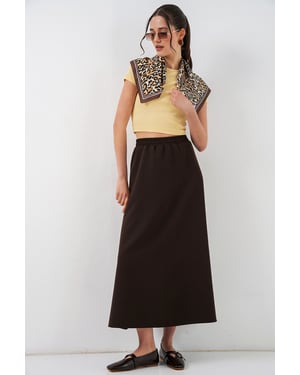 Hoge Taille A-Lijn Maxi Rok