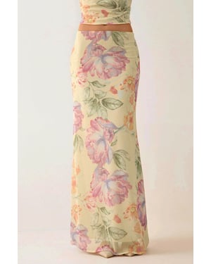 Lage Taille Bloemen Maxi Rok